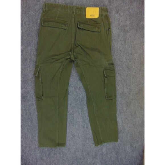 WES Cargo Pants Unisex 31x27 Green Pockets Sweden - Picture 3 of 13